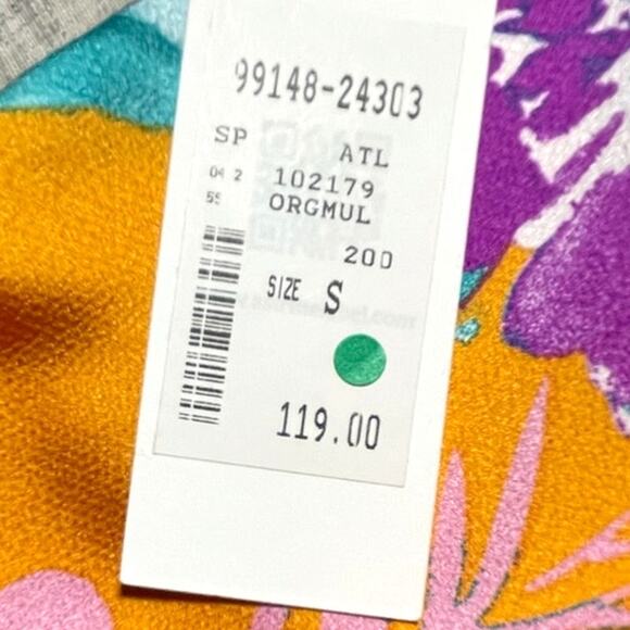 ASTR the Label Mini Dress - S - Orange Multi Floral - Adjustable Straps - NWT - Picture 11 of 15